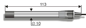 ЭЛИС-131 Ag электрод серебро-селективный лабораторный (диапазон измер 5х10^-7..10^-1 моль/л)