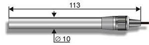 ЭЛИС-121 K электрод калий-селективный лабораторный (диапазон измер 10^-5..10^-1 моль/л)