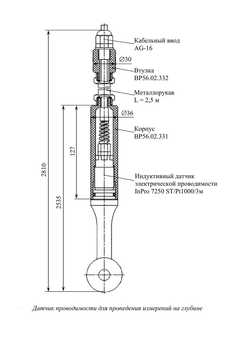Комплект для погружного монтажа блока датчика БД-1102, ВР56.02.330 Комплект для погружного монтажа блока датчика БД-1102, ВР56.02.330