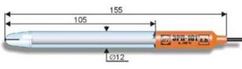 ЭРП-101 редокс-электрод промышленно-лабораторный стеклянный высокотемпературный (рабочая температура 0..150°С)