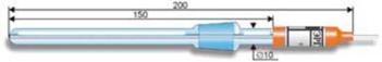 ЭРП-104 редокс-электрод лабораторный стеклянный для ХПК-ячеек (рабочая температура 0..100°С)