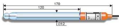 ЭС-10301 pH-электрод лабораторный стеклянный общего назначения (диапазон измерения 0..14 pH)