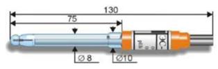 ЭС-10307 pH-электрод лабораторный стеклянный общего назначения (диапазон измерения 0..14 pH)
