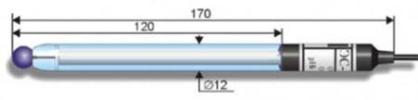 ЭС-10601 pH-электрод лабораторный стеклянный общего назначения (диапазон измерения 0..12 pH)