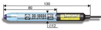 ЭС-10604 pH-электрод промышленный стеклянный повышенной прочности (диапазон измерения 0..12 pH)