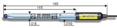 ЭС-10608 pH-электрод лабораторный стеклянный уменьшенного диаметра (диапазон измерения 0..12 pH) ЭС-10608 pH-электрод лабораторный стеклянный уменьшенного диаметра (диапазон измерения 0..12 pH)