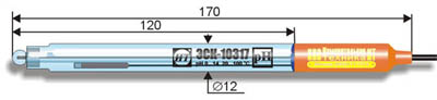 ЭСК-10317 pH-электрод комбинированный стеклянный (0..14 pH, 20..100°С)