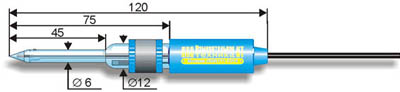 ЭСК-10611 pH-электрод комбинированный стеклянный уменьшенных габаритов (0..12 pH, 0..100°С)
