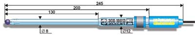 -10613 pH-    (0..12 pH, 0..100, L=245 , d=8 )