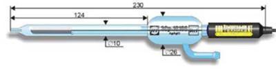 ЭСр-10106 электрод сравнения лабораторный двухключевой хлорсеребрянный (рабочая температура -5..100°С)