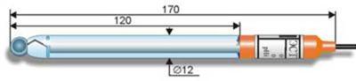 ЭСТ-0201 pH-электрод лабораторный стеклянный твердоконтактный (диапазон измерения 0..12 pH)