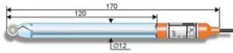 ЭСТ-0501 pH-электрод промышленный стеклянный твердоконтактный (диапазон измерения 1..12,5 pH)