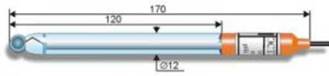 ЭСТ-0601 pH-электрод лабораторный стеклянный твердоконтактный (диапазон измерения 0..12 pH)