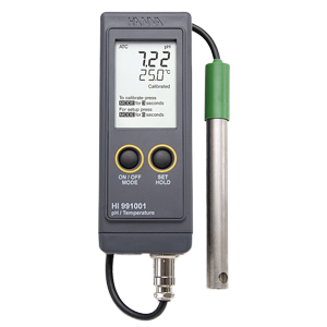 HI-991001 pH-метр/термометр портативный влагозащищенный