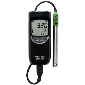 HI-99131 pH-метр-термометр для гальванических ванн портативный водонепроницаемый