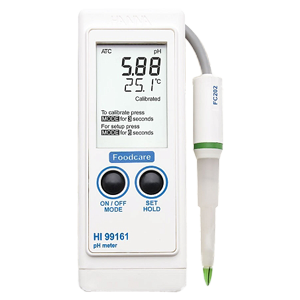 HI-99161 pH-метр/термометр портативный влагозащищенный для молочных продуктов