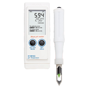 HI-99163 pH-метр/термометр портативный влагозащищенный для мяса
