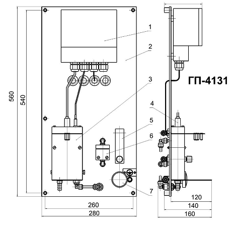 ГП-4131 гидропанель для рН-метра рН-4131